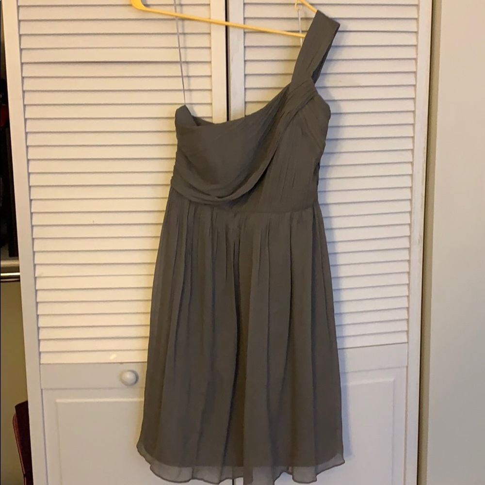 J Crew off the shoulder chiffon dress. Worn once.